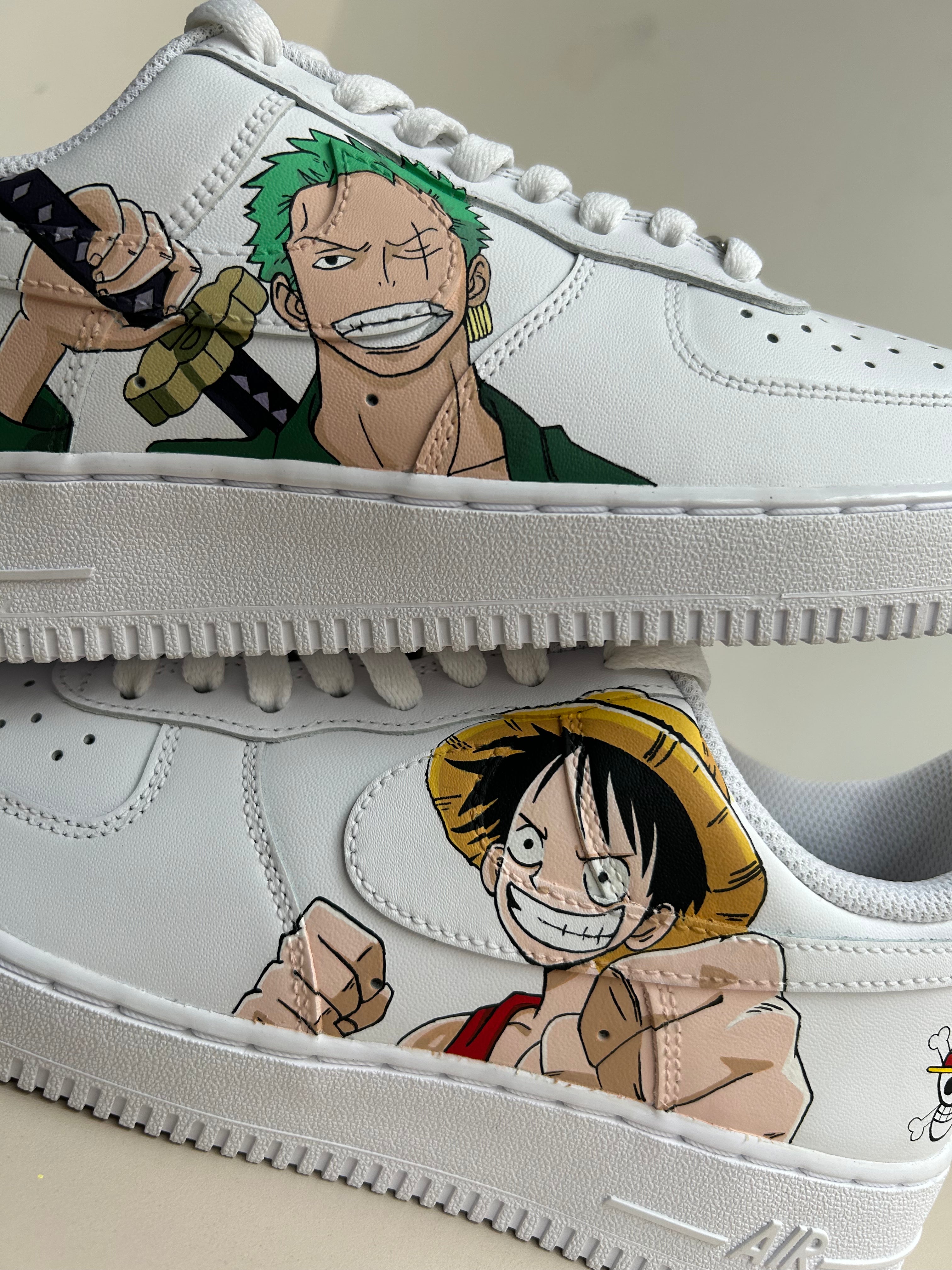 Luffy Zoro One Piece Anime Nike Air Force 1 custom sneakers India