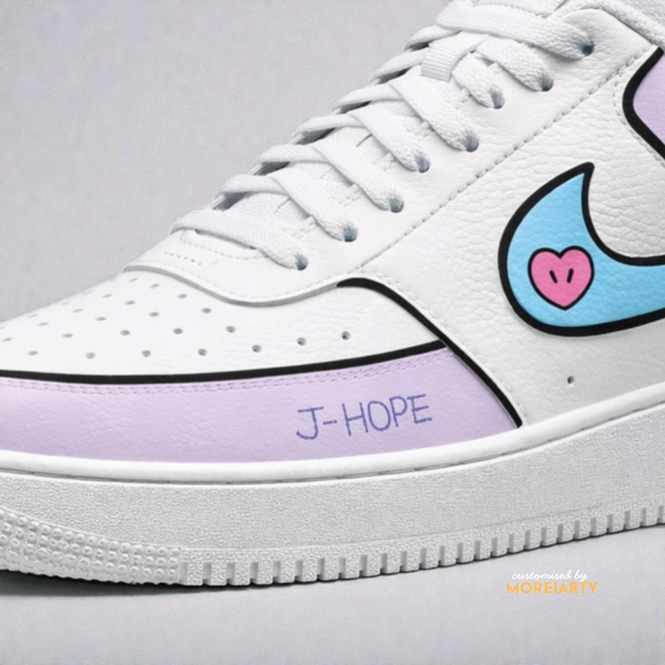 BT21 Mang Court Vision side detail with J-Hope branding and colourful Mang design