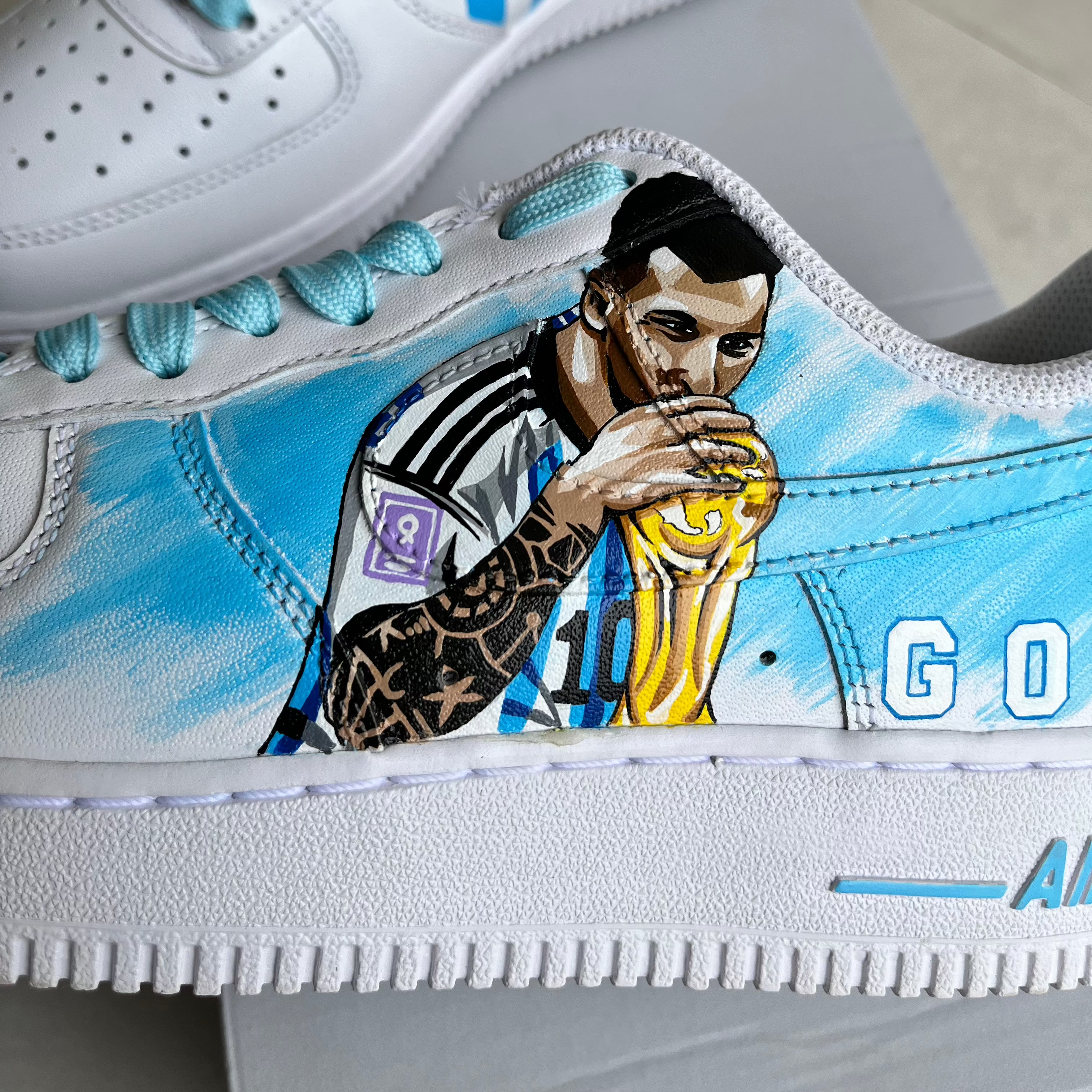 Messi 2022 FIFA World Cup Nike Air Force 1 custom sneakers India