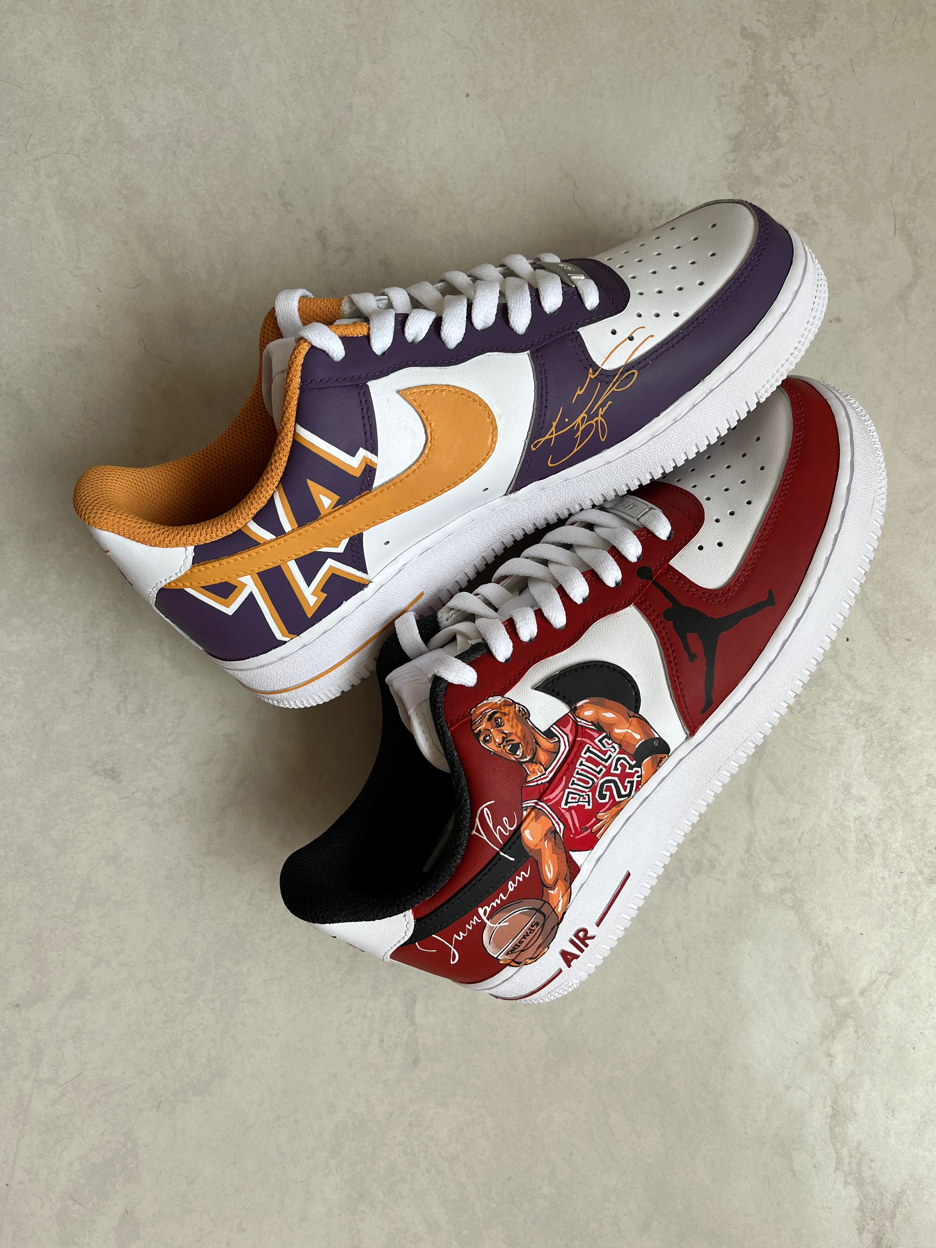 Customize Your Own NBA themed sneakers with NBA Legends Kobe