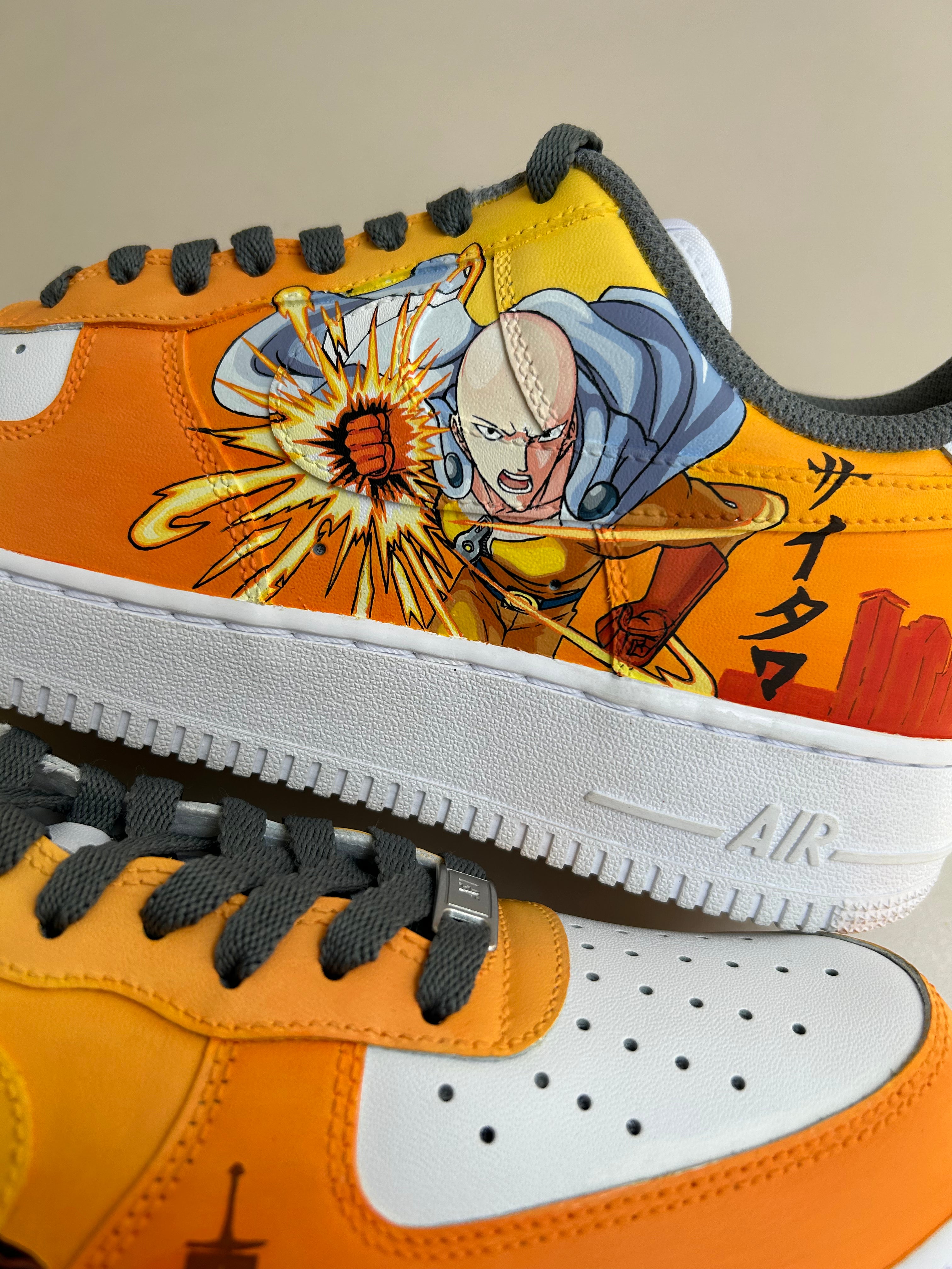 One Punch Man Saitama Anime Nike Air Force 1 custom sneakers India