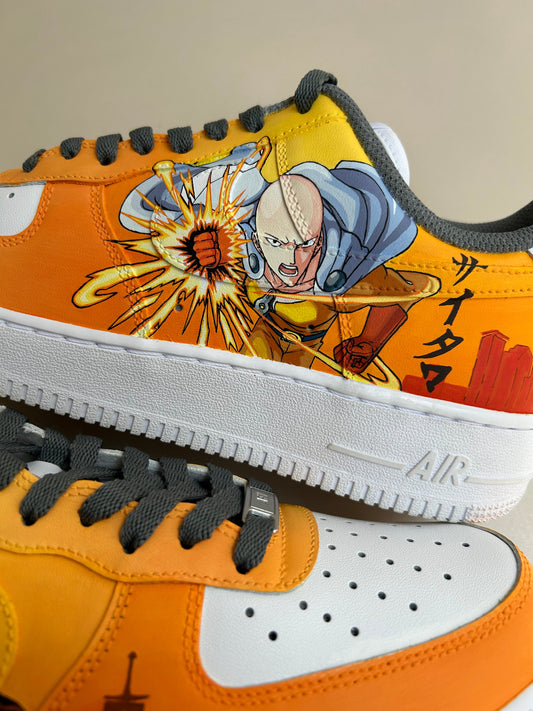 One Punch Man Saitama Anime Nike Air Force 1 custom sneakers India