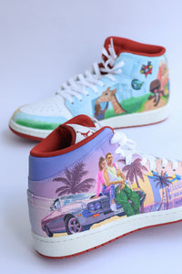 PlayStation Horizon, Hogwarts Legacy, GTA, Prince of Persia, Last of Us, Big Little Planet and Uncharted Nike Air Jordan 1 Mids custom sneakers India
