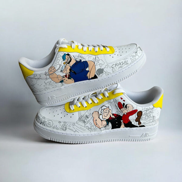 Popeye The Sailor Man Nike Air Force 1 Custom Sneakers India