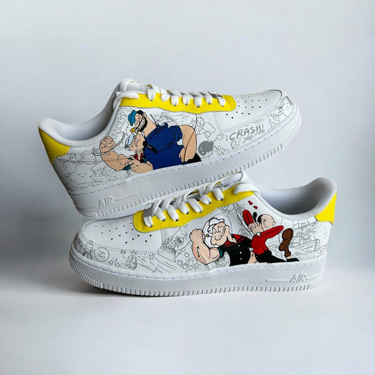 Popeye The Sailor Man Nike Air Force 1 Custom Sneakers India
