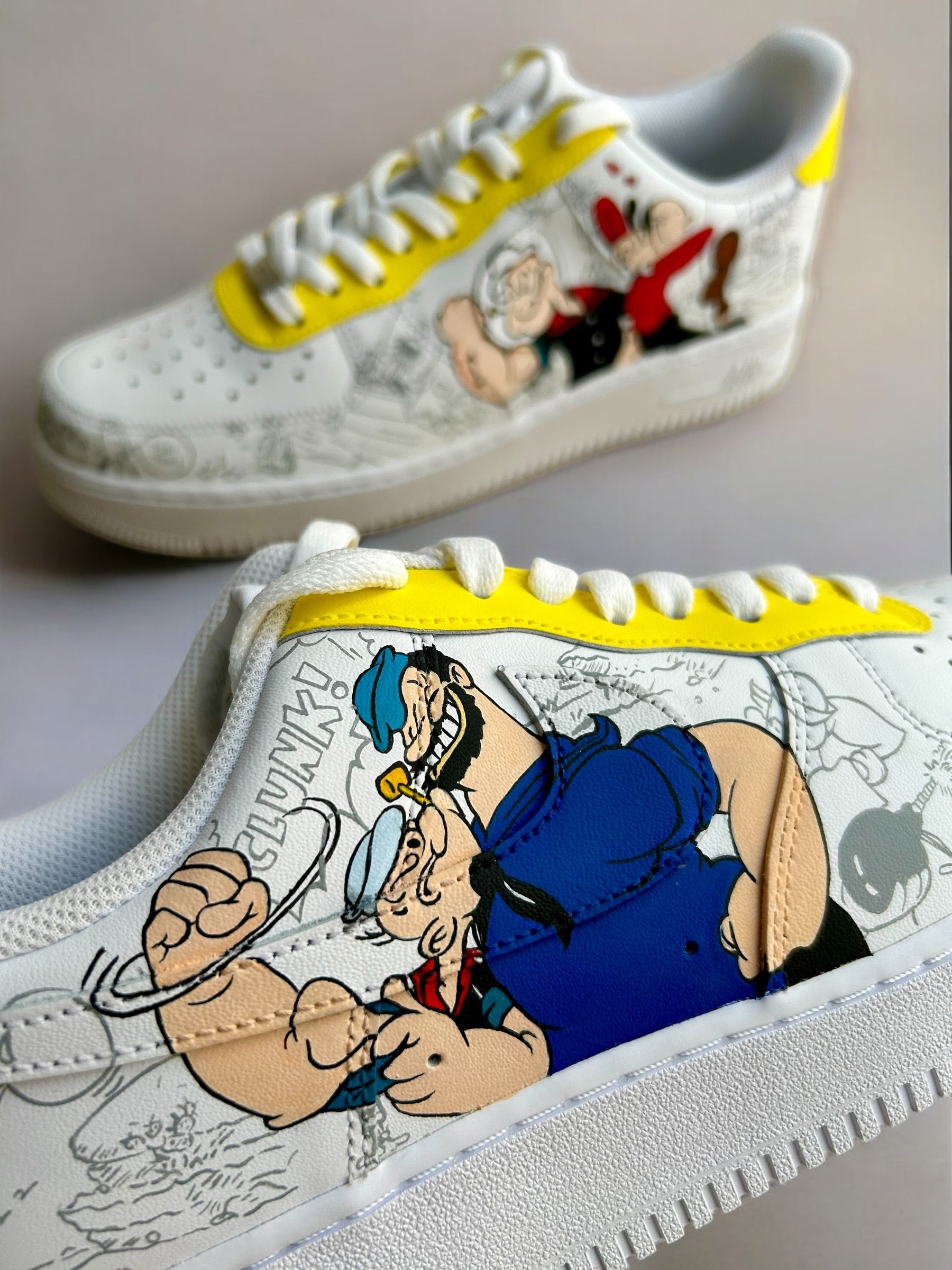 Popeye The Sailor Man Nike Air Force 1 Custom Sneakers India