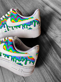 Psychedelic Drip Vibrant Nike Air Force 1 custom sneakers India