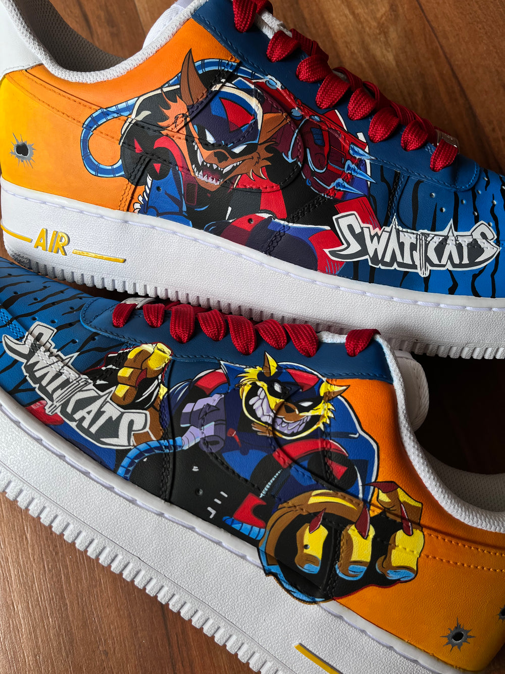 SWAT Kats Cartoon Razor T-bone Nike Air Force 1 custom sneakers India