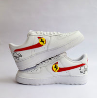 Sebastian Vettel Formula 1 Ferrari Nike Air Force 1 Custom Sneakers India