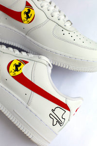 Sebastian Vettel Formula 1 Ferrari Nike Air Force 1 Custom Sneakers India