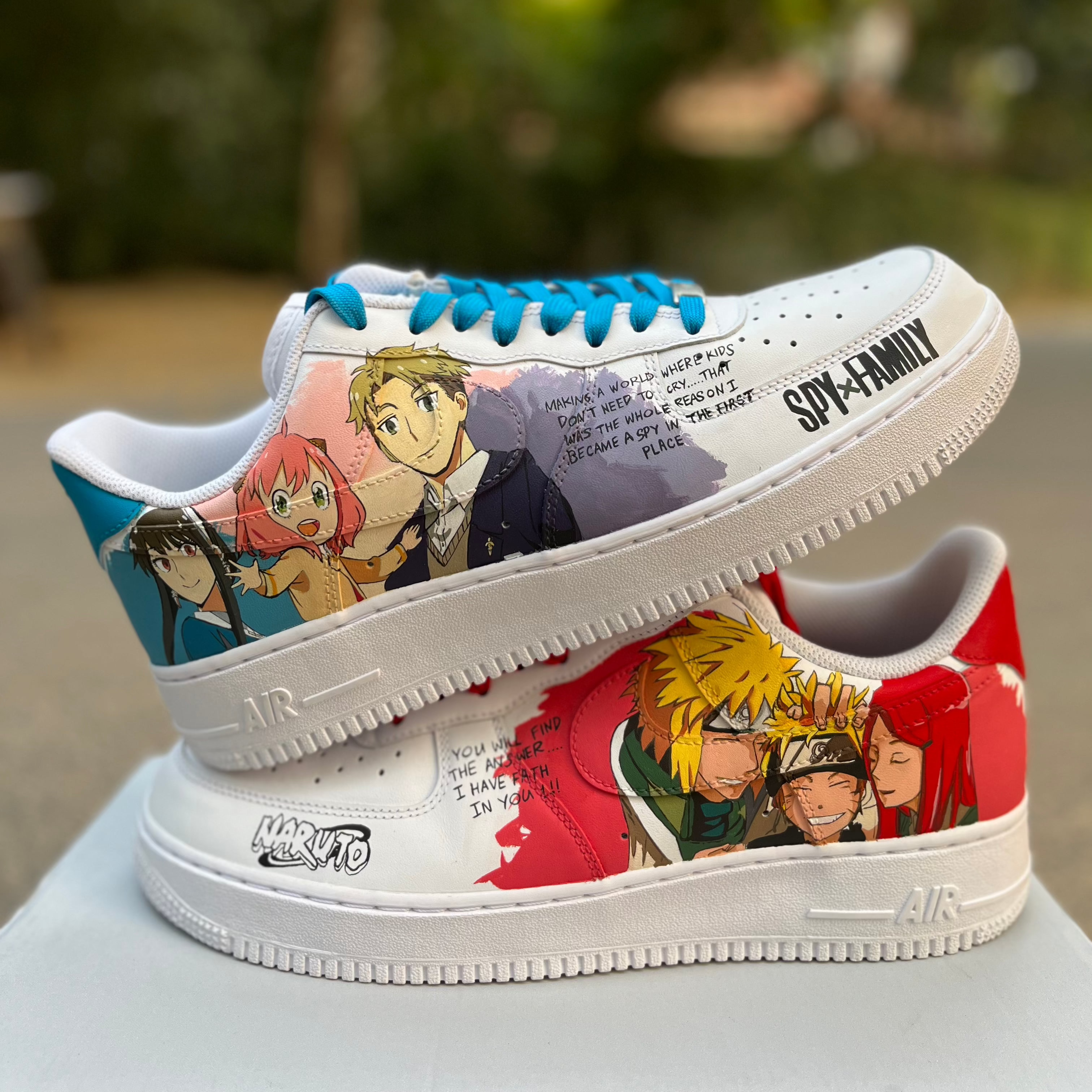 Spy Family Naruto Nike Air Force 1 Custom Sneakers India