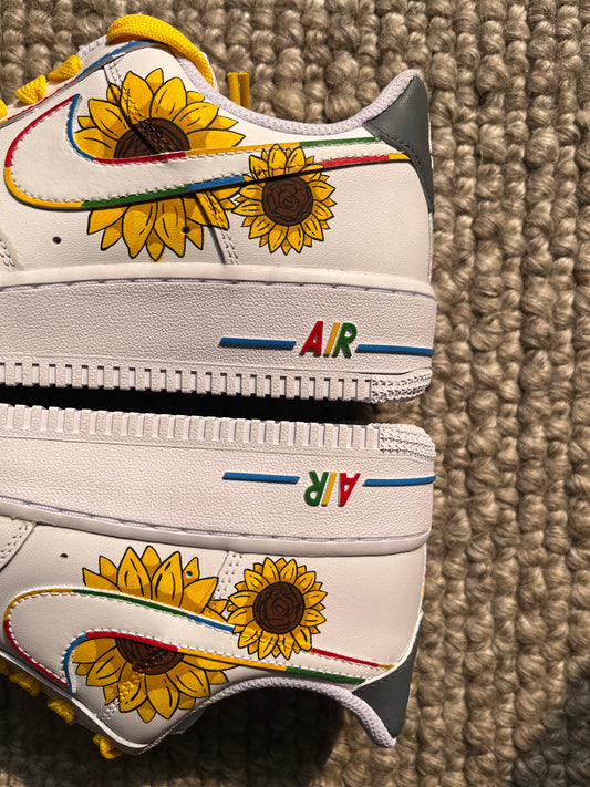 Sunflower Nike Air Force 1 custom sneakers India