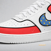 BT21 Tata Court Vision side panel with colourful polka-dot Nike logo detail