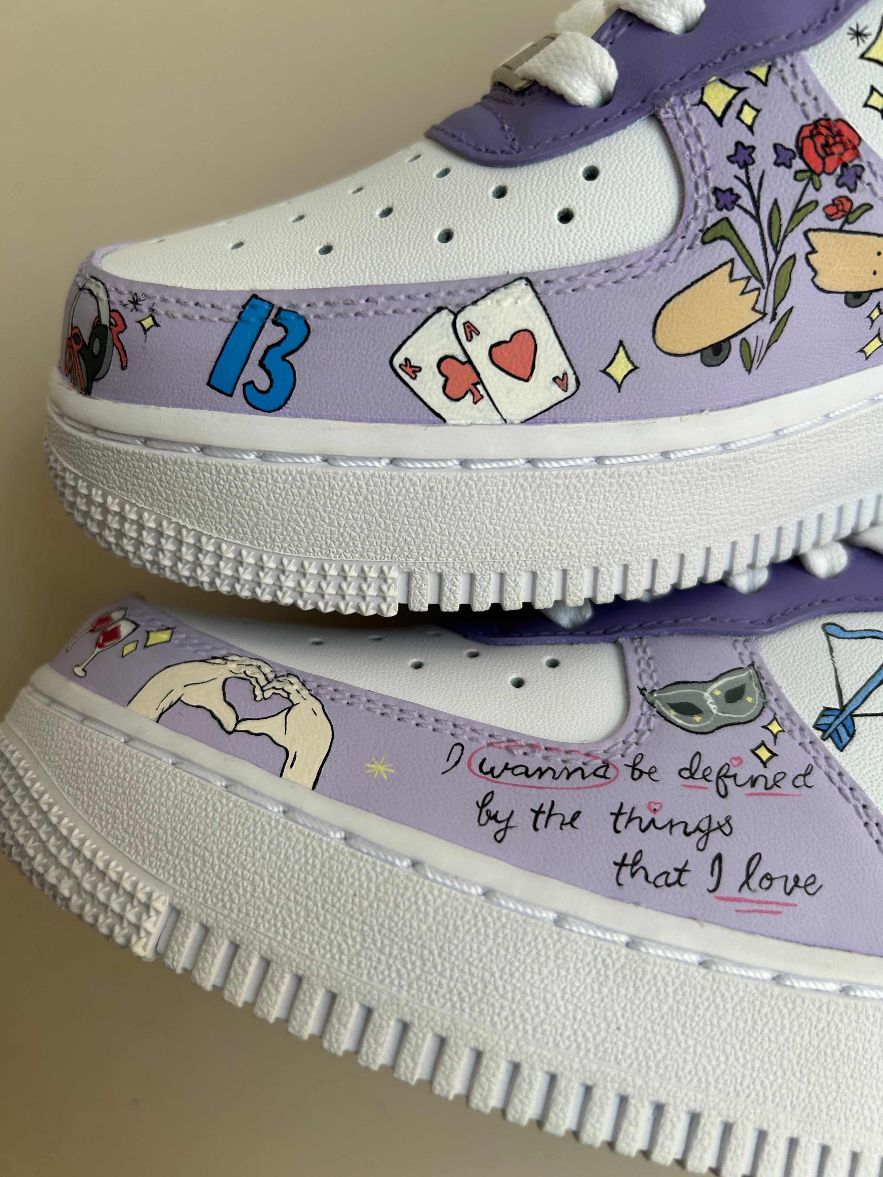 Taylor Swift  Nike Air Force 1 custom sneakers India