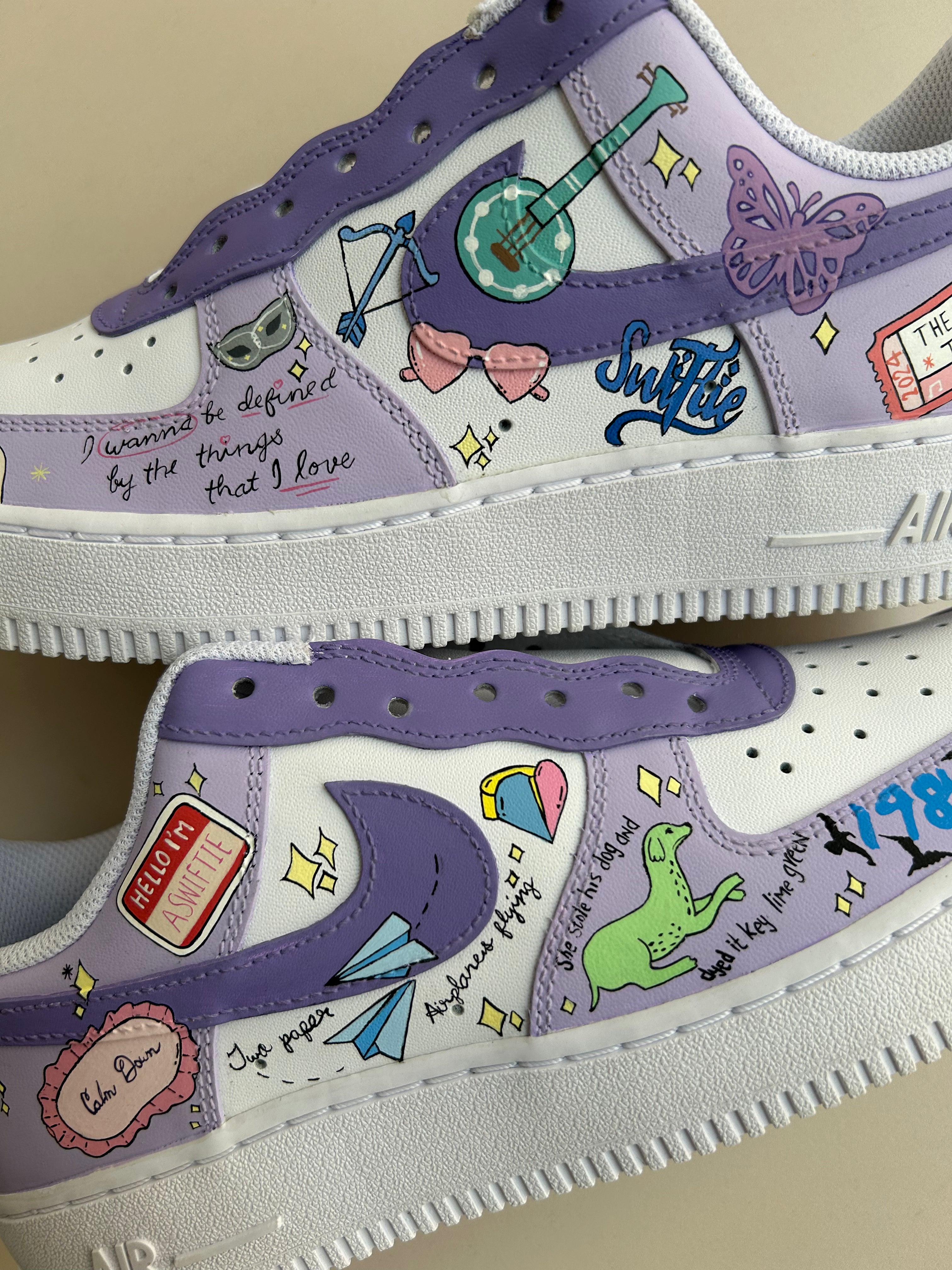 Taylor Swift  Nike Air Force 1 custom sneakers India