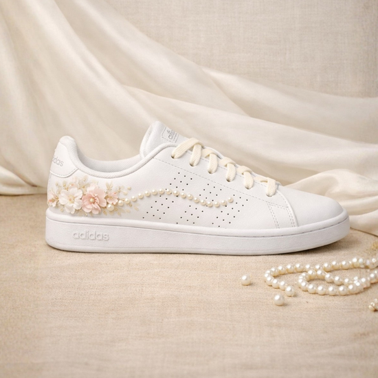 The Silent Conspiracy – Modern Pearl Wedding Sneakers