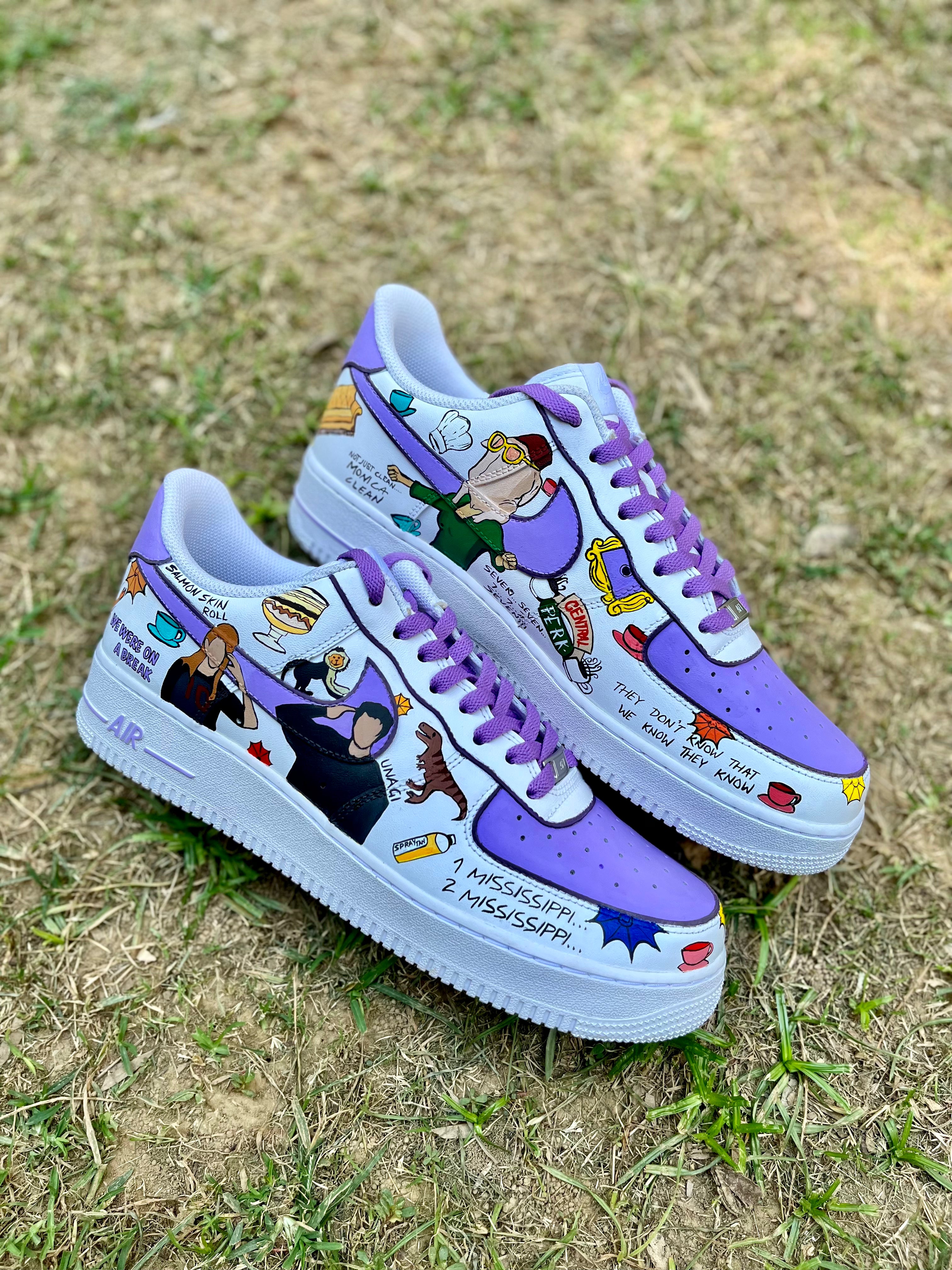 The FRIENDS TV Series Nike Air Force 1 custom sneakers India