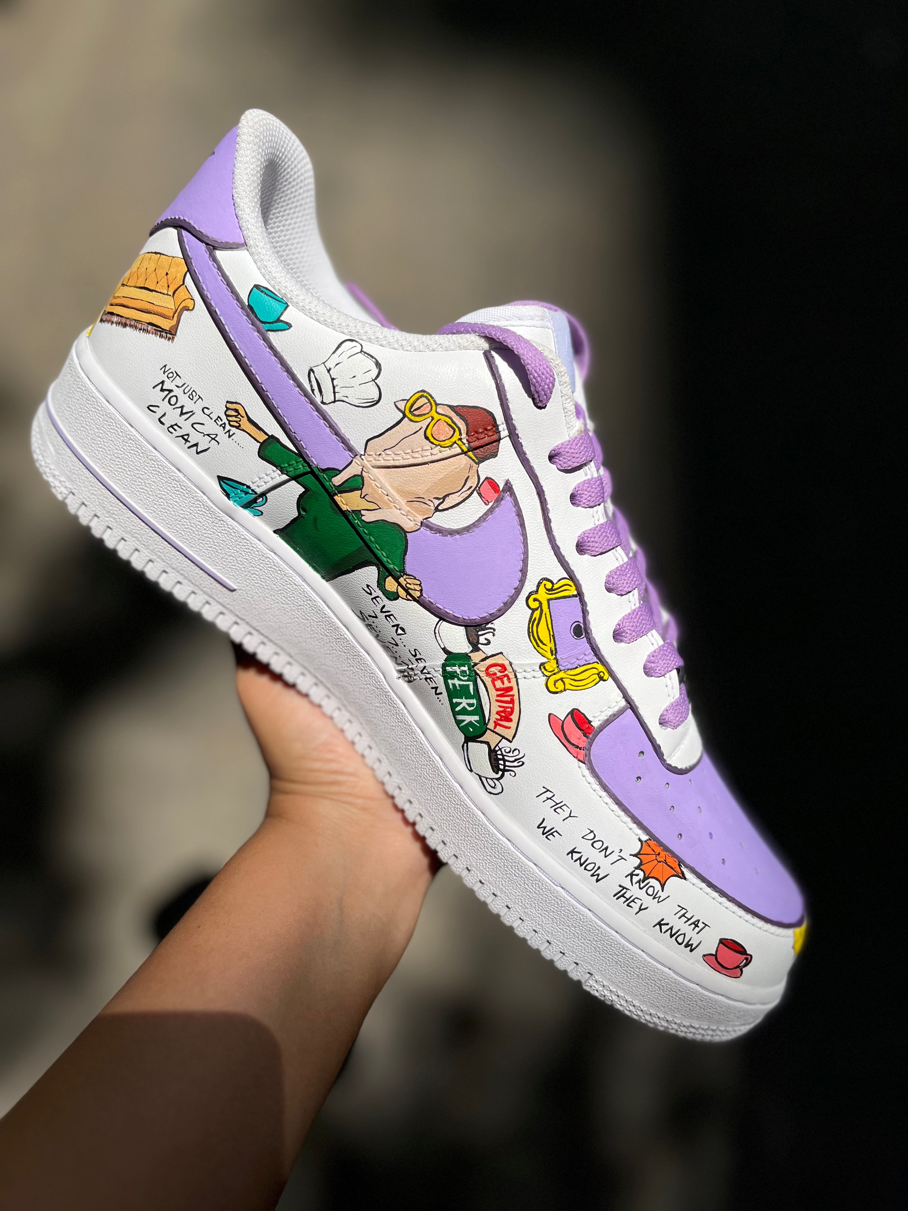 The FRIENDS TV Series Nike Air Force 1 custom sneakers India