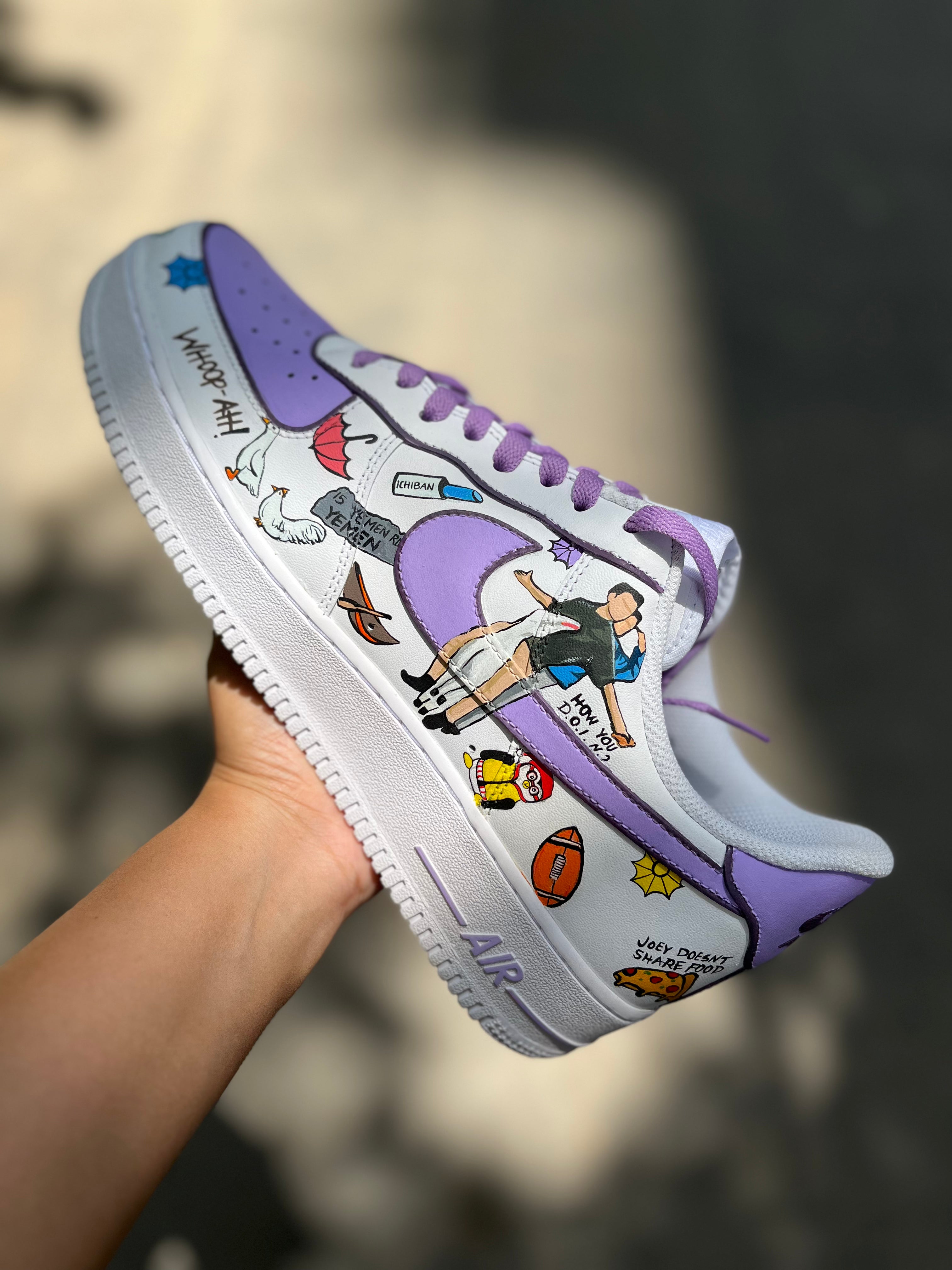 The FRIENDS TV Series Nike Air Force 1 custom sneakers India