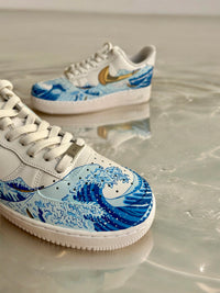 The Great Wave Off Kanagawa  Nike Air Force 1 custom sneakers India