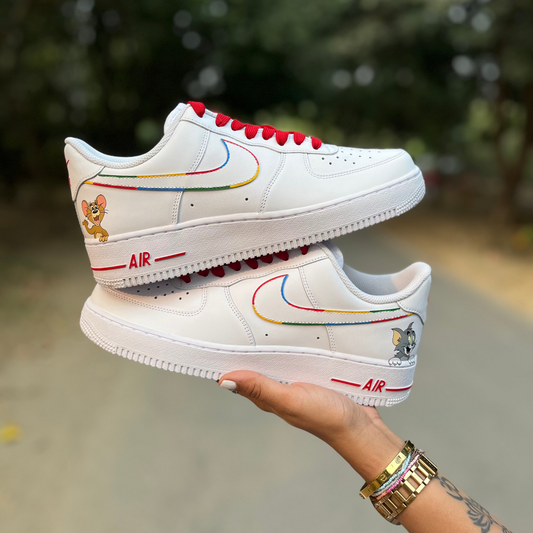 Tom and Jerry Cartoon Network Nike Air Force 1 custom sneakers India