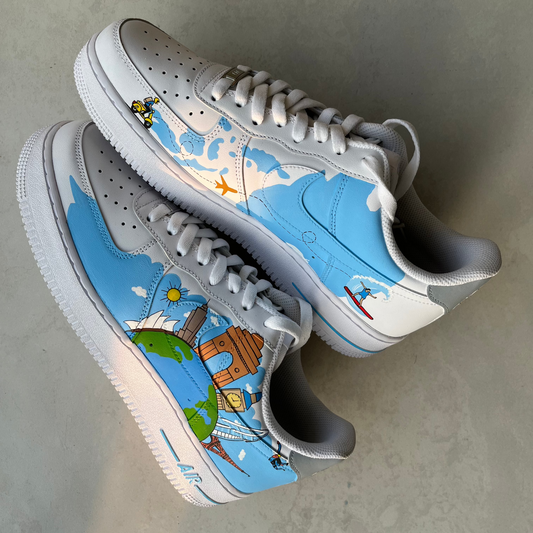 Wanderlust Nike Air Force 1 custom sneakers India