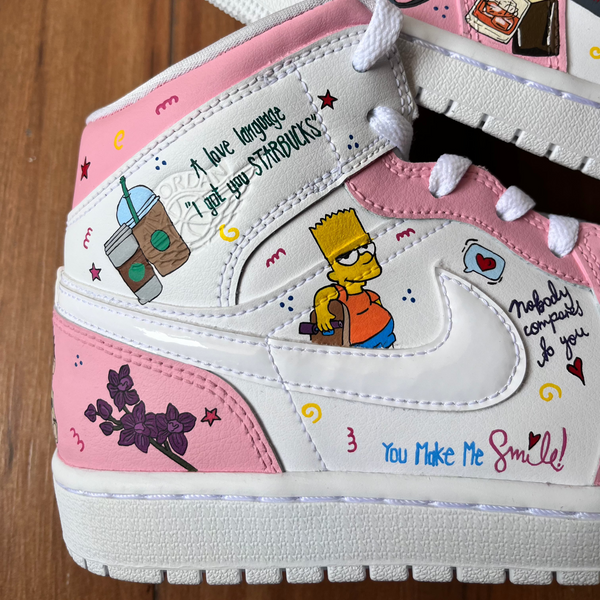Wear Your Story  Nike AJ1s mid custom sneakers India