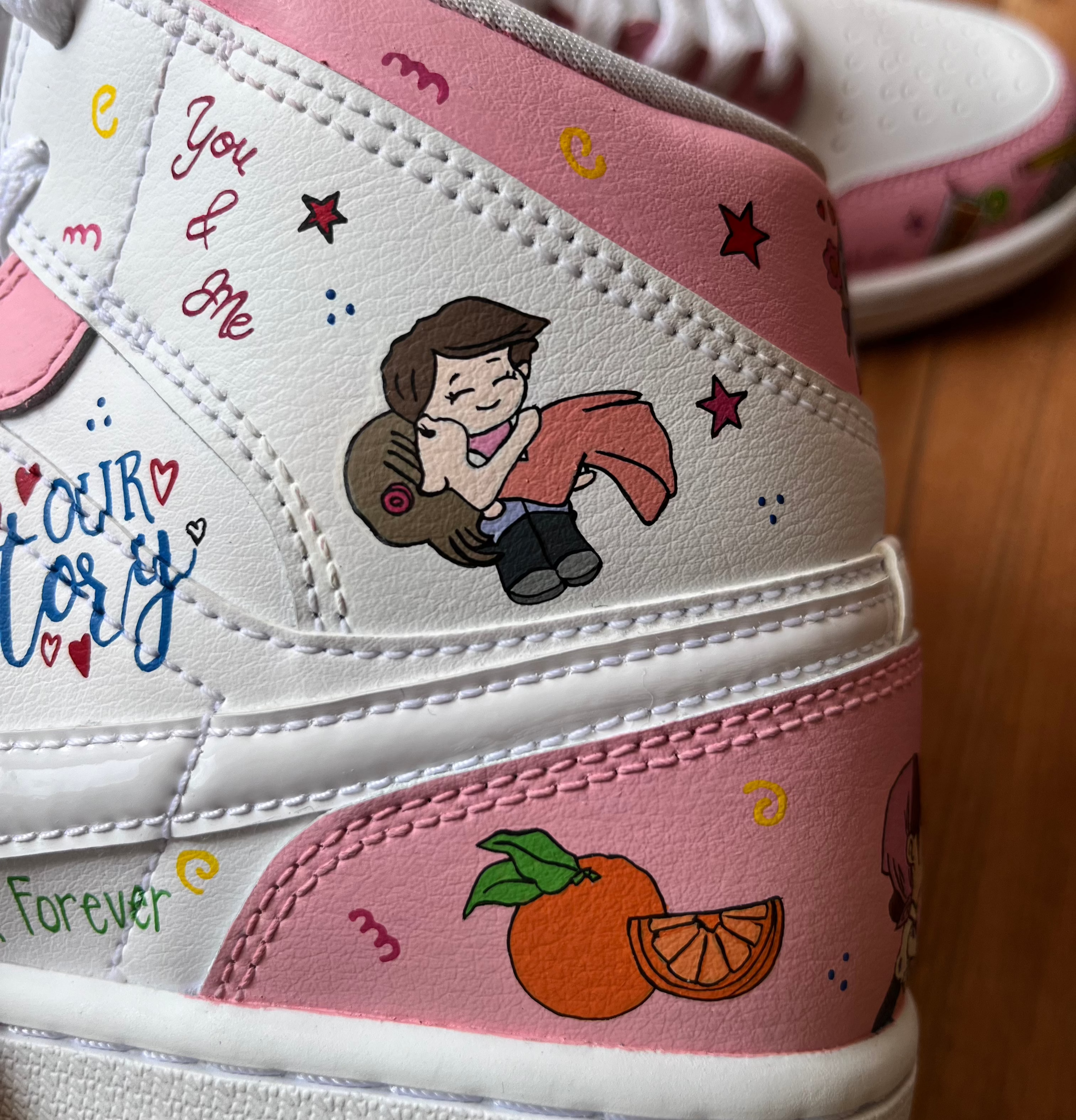 Wear Your Story  Nike AJ1s mid custom sneakers India