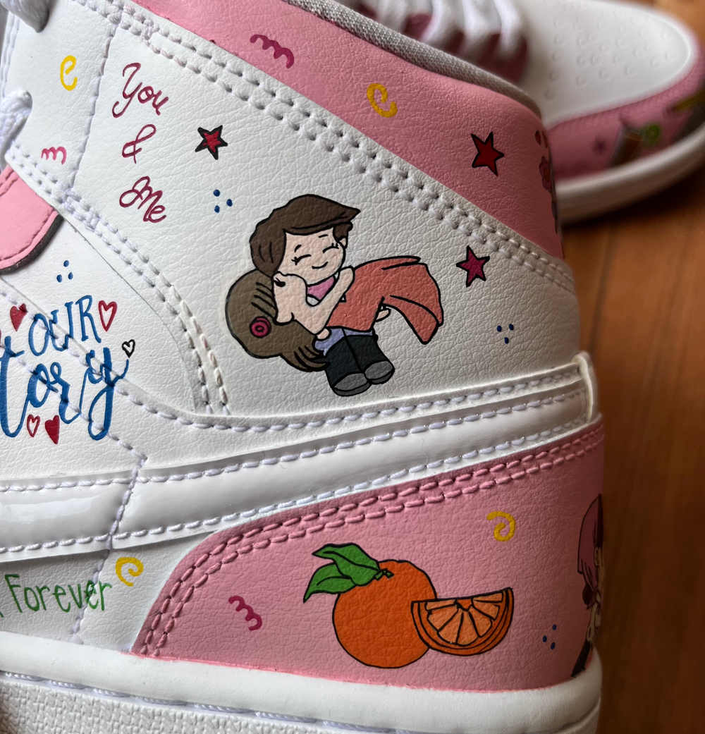 Wear Your Story  Nike AJ1s mid custom sneakers India