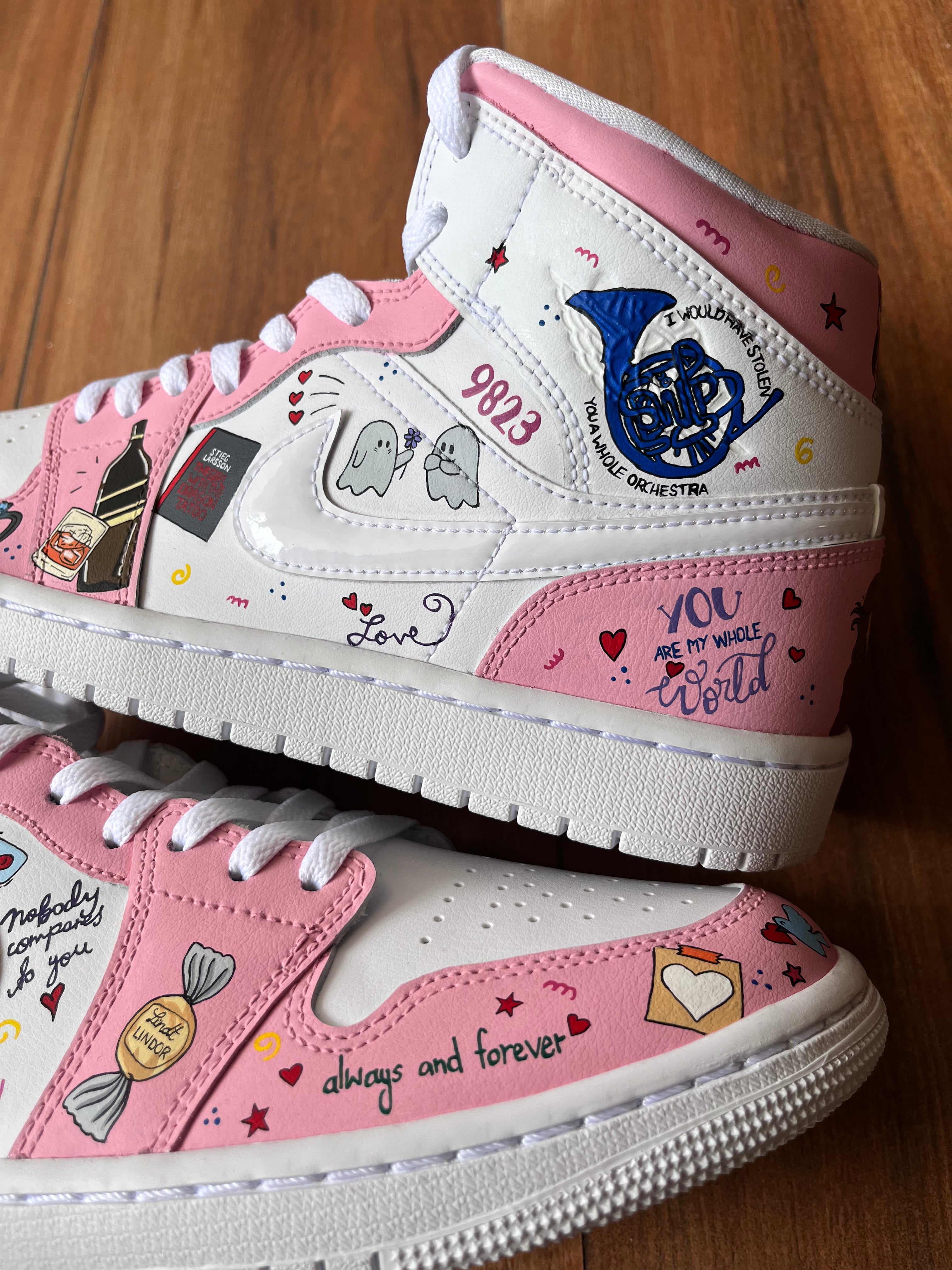 Wear Your Story  Nike AJ1s mid custom sneakers India