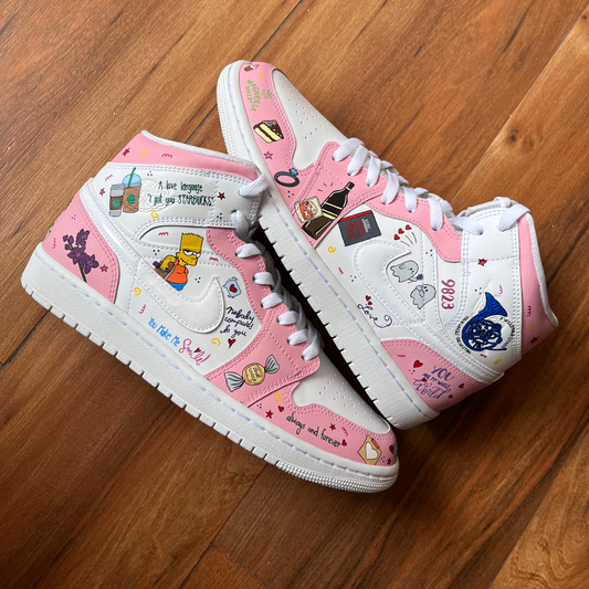 Wear Your Story  Nike AJ1s mid custom sneakers India