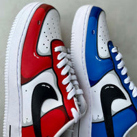 Anime Colorway X AF1s custom nike air force 1 — medial side view, Anime Colorway AF1s art by Moreiarty, India