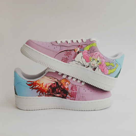 Demon Slayer: Mitsuri X Rengoku custom custom sneakers — lateral side view, India
